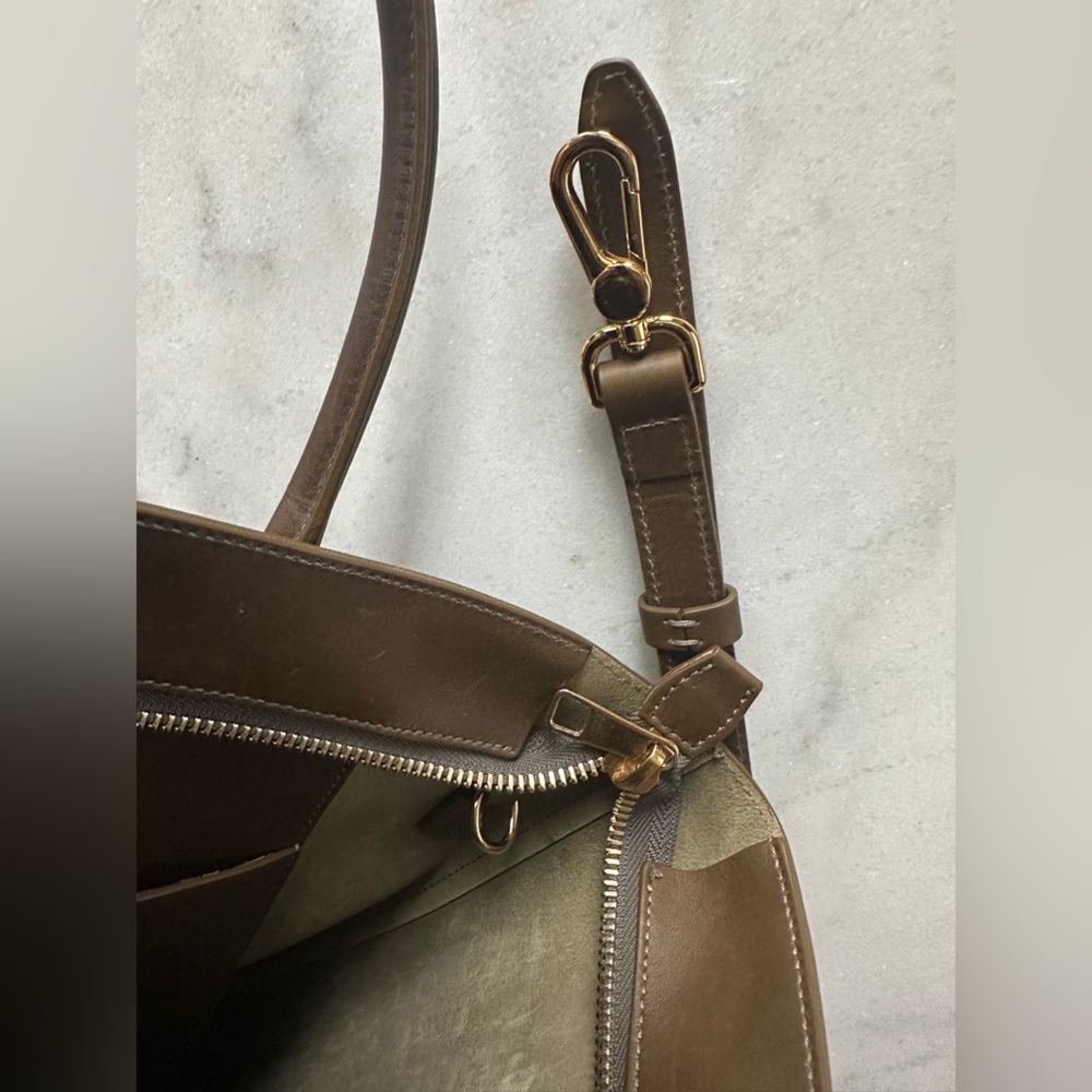 Teddi Joelle- Olive/Brown Women’s leather Bag - Picture 8 of 16
